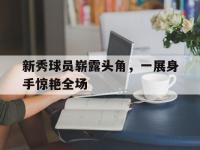 包含新秀球员崭露头角，一展身手惊艳全场的词条